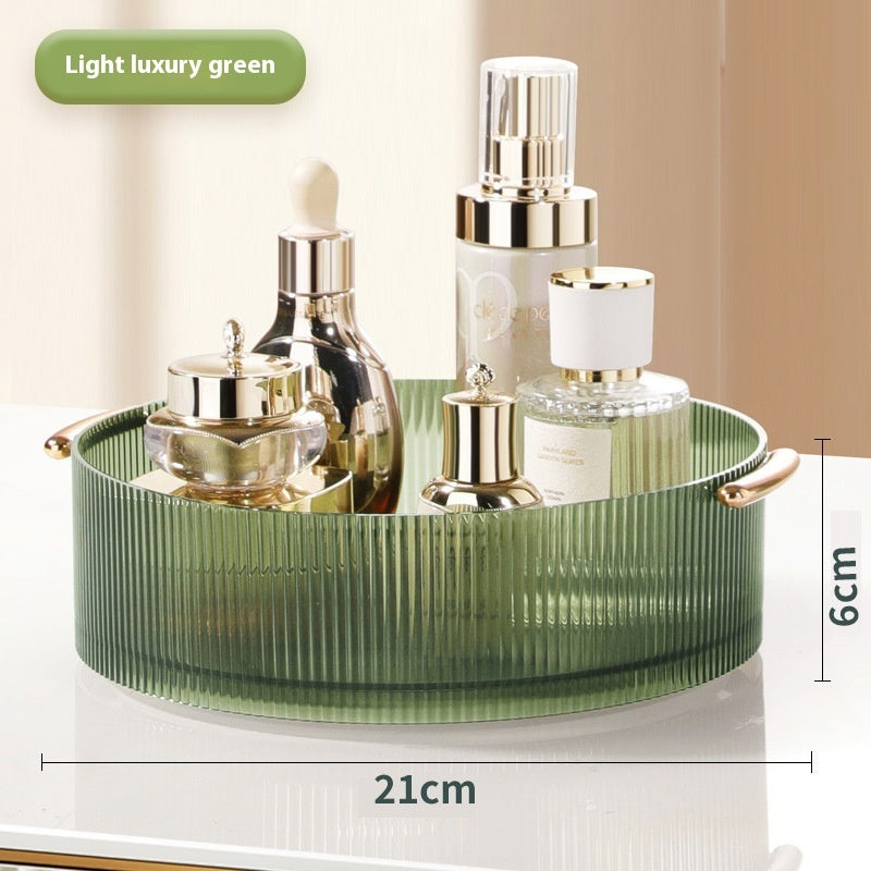 Plastic Cosmetics Rotating Storage Box