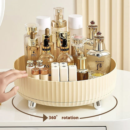 Plastic Cosmetics Rotating Storage Box